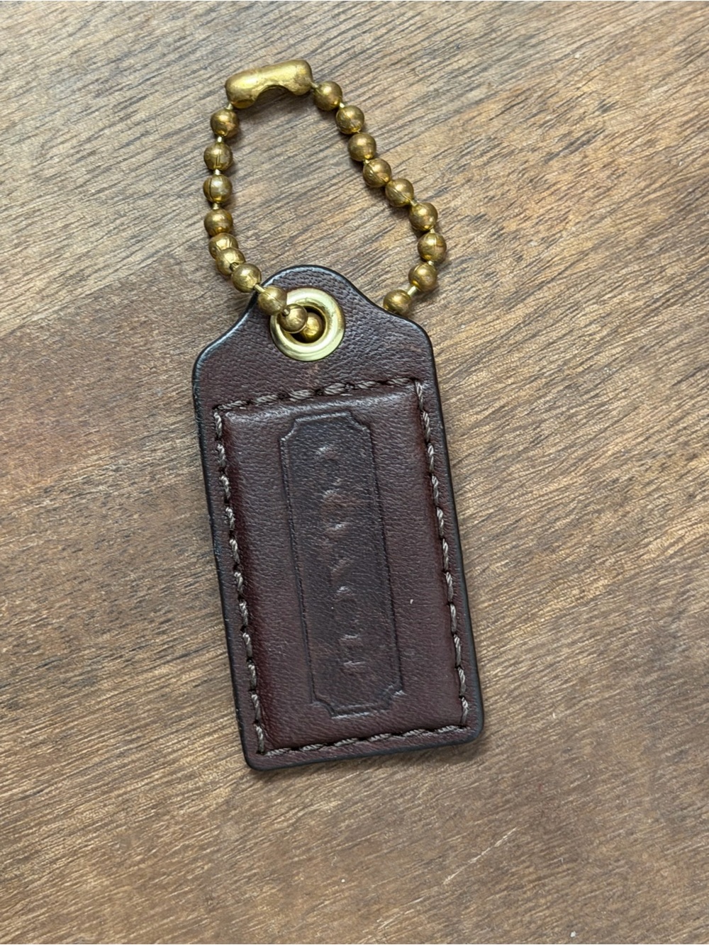 Vintage Coach Brown Leather Replacement Hangtag